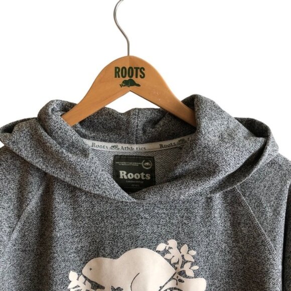Roots Hoodie Size Small Grey Salt & Pepper Canada - Picture 3 of 14